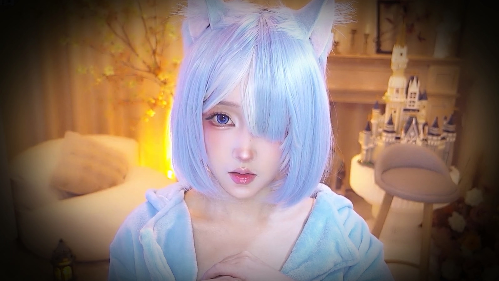 二呆啾- 蕾姆cos Heart Beat Buccal Sound straw